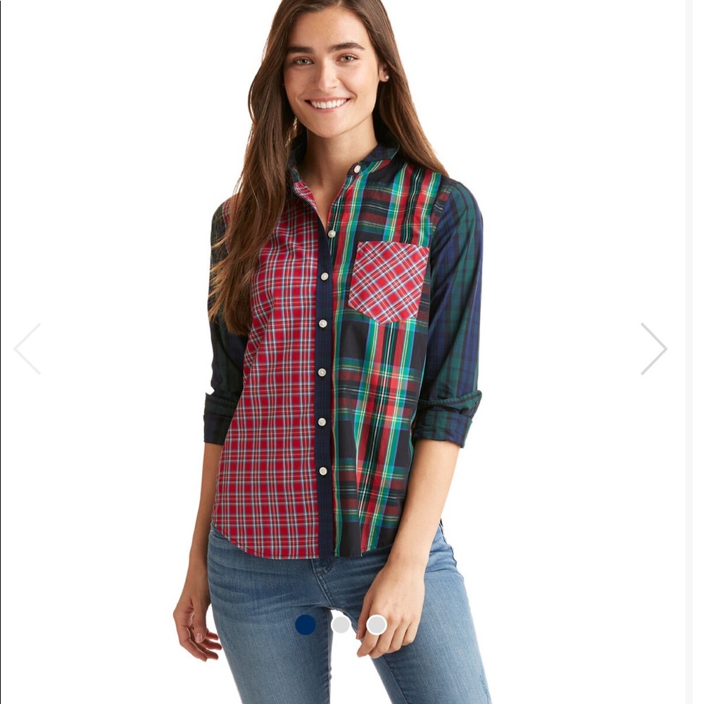 Vineyard Vines Holiday Plaid Relaxed Button Down